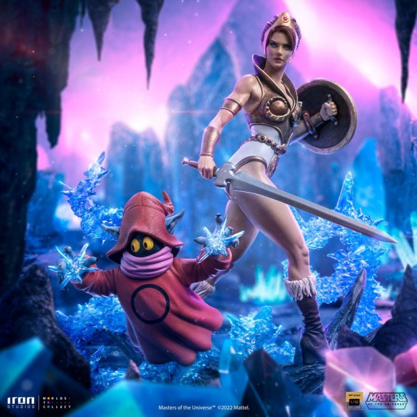 Masters of the Universe - Teela & Orko Statue / Deluxe Art Scale He-Man: Iron Studios