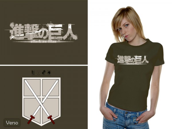 Attack on Titan - T-Shirt / Cadet - Girlie S: Nekowear