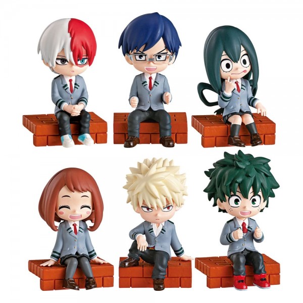 My Hero Academia - 6er-Pack Minifiguren / Pittori Collection Display: Re-Ment