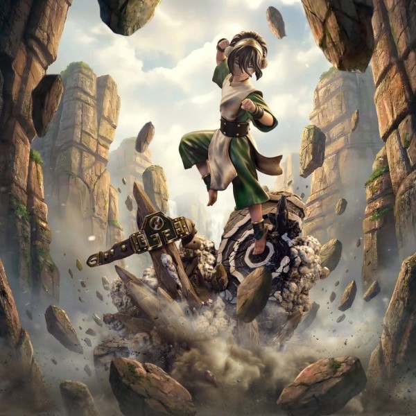Avatar - Toph Statue / Der Herr der Elemente Art Scale: Iron Studios
