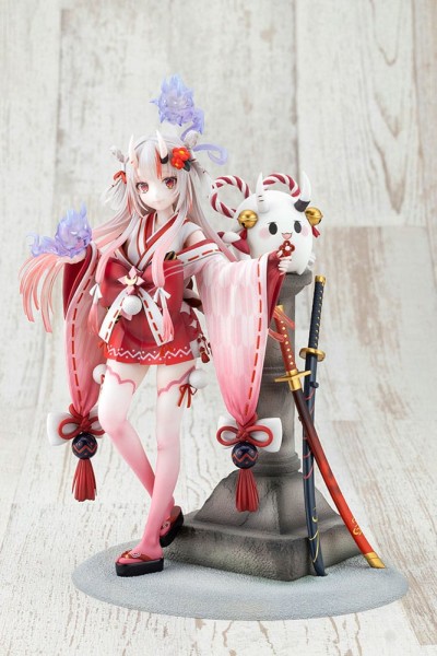 Hololive Production - Nakiri Ayame Statue / Shrine Maiden Fortune Outfit: Kotobukiya