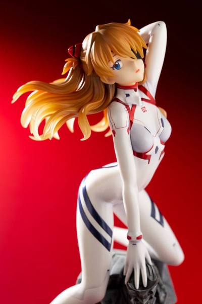 Evangelion 4 - Asuka Langley Statue / White Plugsuit Version: Kotobukiya