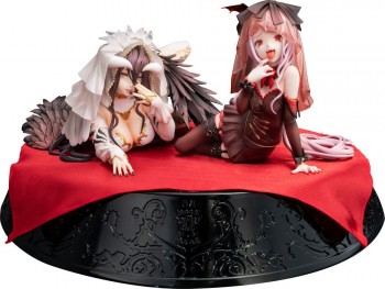 Overlord IV - Albedo & Shalltear Doppel-Statue / Bride Version: Kadokawa Overlord IV - Albedo & Shalltear Doppel-Statue / Bride Version: Kadokawa