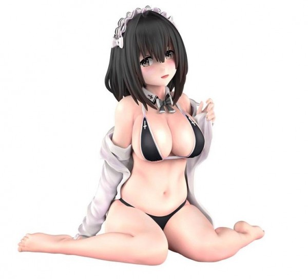 Original Character - Maid Statue / Black Bikini Chan Version: Fots Japan