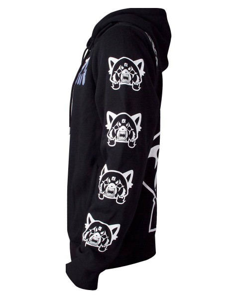Aggretsuko - Kapuzenjacke Größe XL / Motiv Sleeve Faces: Difuzed