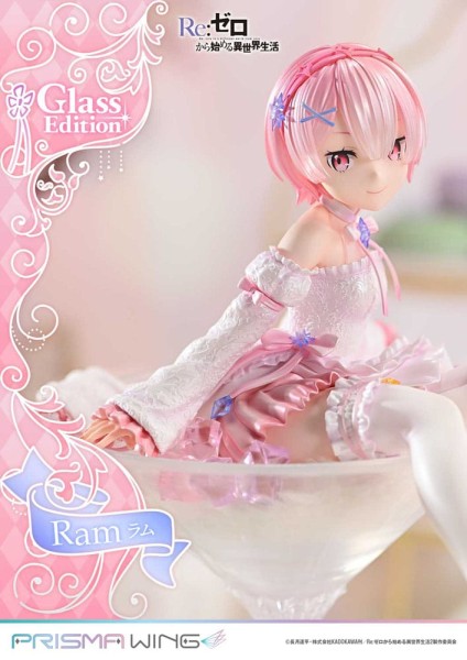 Re:Zero - Starting Life in Another World - Ram Statue / Glass Edition - Prisma Wing: Prime 1 Stu