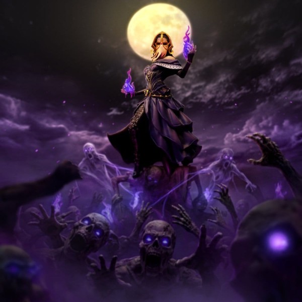 Magic The Gathering - Liliana Vess Statue / Deluxe Art Scale: Iron Studios