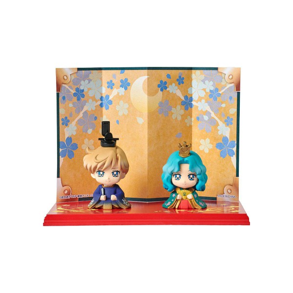 Sailor Moon - Haruka & Michiru Minifiguren 2er-Set / Hinamatsuri - Petit Chara: MegaHouse