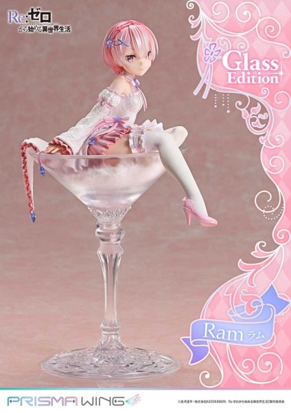Re:Zero - Starting Life in Another World - Ram Statue / Glass Edition - Prisma Wing: Prime 1 Stu