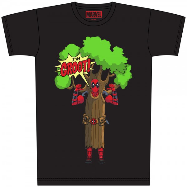 Marvel - T-Shirt Deadpool / I am Groot - Unisex "L"