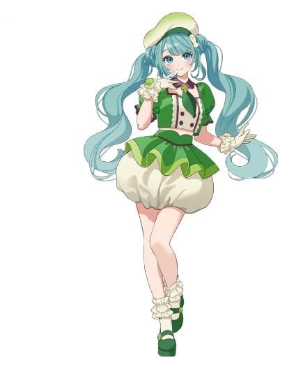 Hatsune Miku Figur / Tirol Choco Collaboration - Matcha Mochi Ver.: Furyu