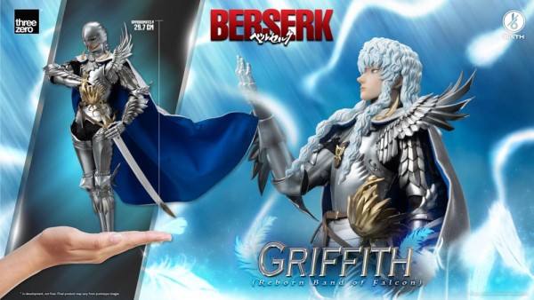 Berserk - Griffith Actionfigur / Reborn Band of Falcon - Deluxe Edition: ThreeZero