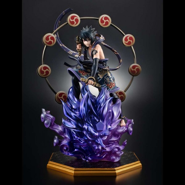 Naruto Shippuden - Sasuke Statue / Thunder God Gem: MegaHouse