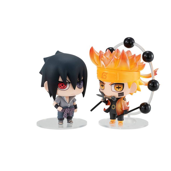 Naruto - Naruto & Sasuke Minifiguren 2er-Set / Chimimega Buddy Series: MegaHouse