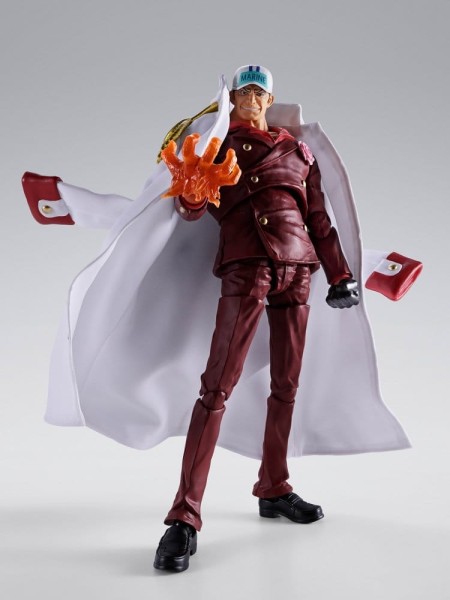 One Piece - Sakazuki (Akainu) Actionfigur / S.H.Figuarts - Marineford: Bandai Tamashii Nations