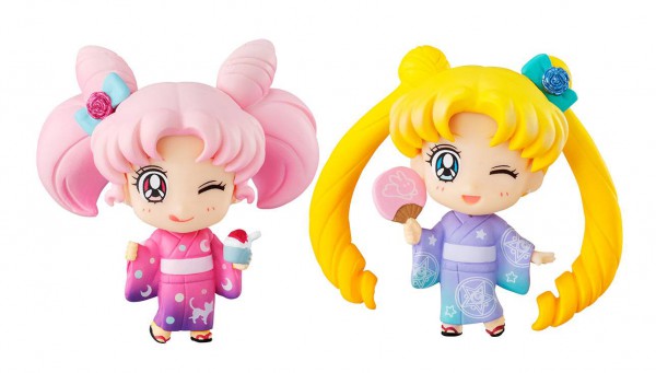 Sailor Moon - Sailor Moon & Chibiusa Minifigure-Set / Petit Chara Reihe: MegaHouse