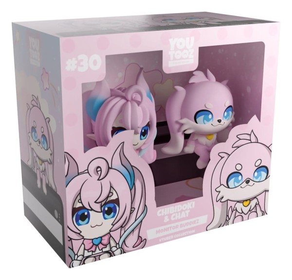 VTuber - Original Chibidoki & Chat Monitor Buddiez Vinyl Figur: Youtooz