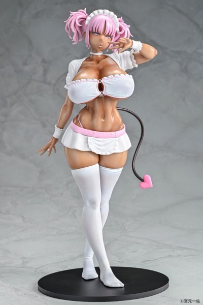 Original Character - Black Gal Maid Succubus Cocoa Statue: Q-Six
