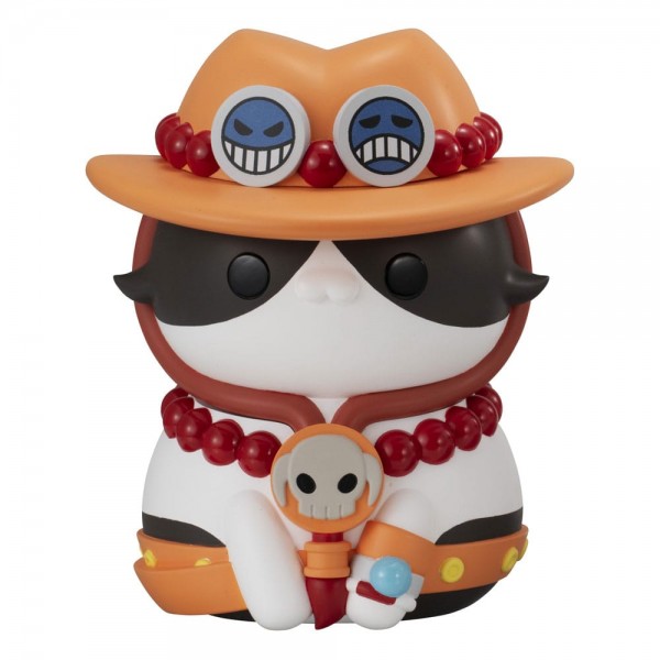 One Piece - Mega Cat Project Nyanto! Statue / The Big Nyan Piece Series Sammelfigur Portgas D. Ace :
