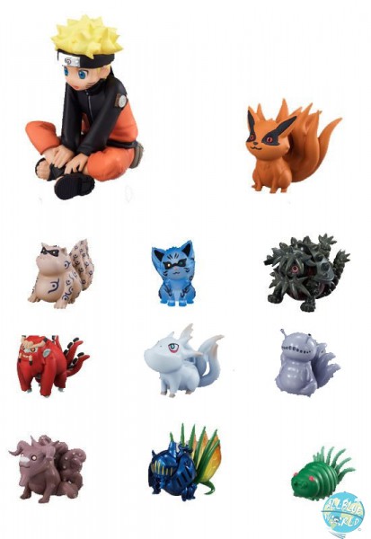 Naruto Shippuden - Naruto Minifiguren - 11er-Pack Naruto & Bijuu: MegaHouse-Copy