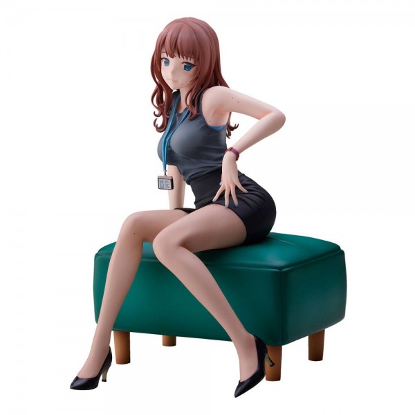 Doshima Illustration - Senior Office Lady With Many Moles Statue / Original Illustration: Union Crea