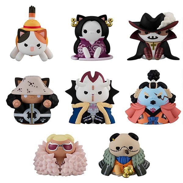 One Piece - Mega Cat Project Nyan Piece Nyan! Sammelfiguren / Sortiment (8): MegaHouse