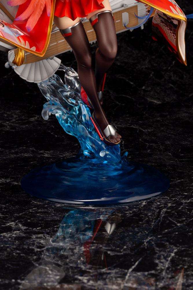 DEXSHUN IJN Unzen Figura Anime Unzen Seduta Illustrazione Ragazza Statua Desktop in PVC Collezione Regali per Fan dei Giochi 12cm