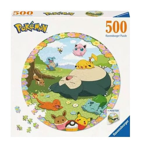 Pokémon - Rund-Puzzle Blumige Pokémon / 500 Teile: Ravensburger