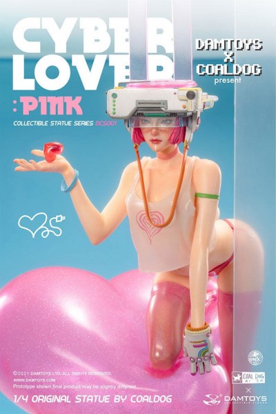 Coal Dog - Pink Statue / Cyberlover: Damtoys