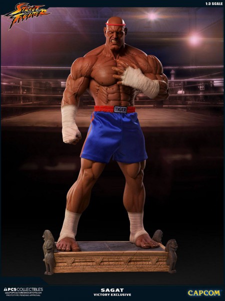 Street Fighter - Sagat Statue / PCS Victory Exclusive: Pop Culture Shock