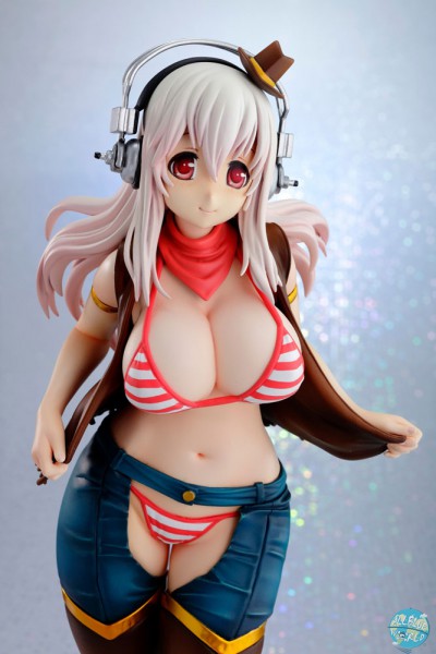Super Sonic - Super Sonico Statue - Cowgirl Ver.: Vertex