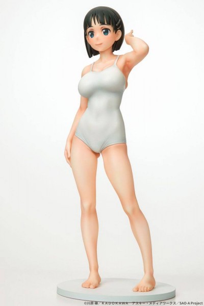 Sword Art Online - Suguha Kirigaya Statue / White Swimsuit Version: Q-Six