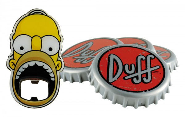 Simpsons - Homer Untersetzer Set mit Flaschenöffner: United Labels