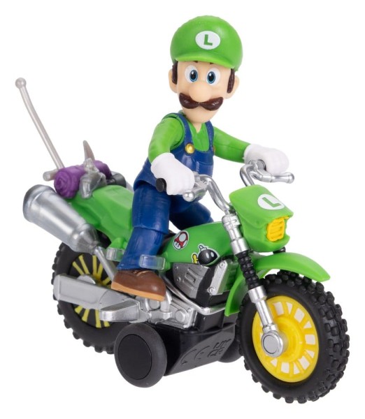 Der Super Mario - Rückziehmotorrad Luigi Actionfigur / Galaxy Film: Jakks Pacific