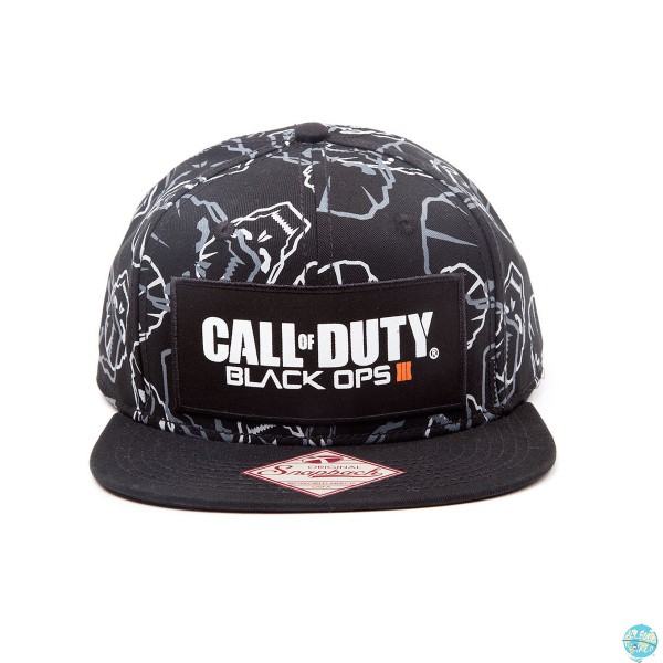 Call of Duty Black Ops III Hip Hop Cap Snap Back Text Logo & Skulls