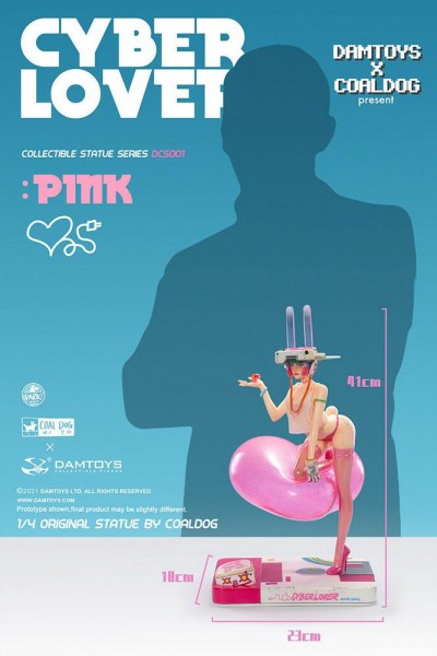 Coal Dog - Pink Statue / Cyberlover: Damtoys