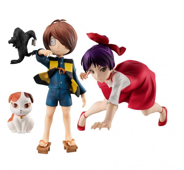 GeGeGe no Kitaro - Neko Musume & Kitaro Statue / G.E.M Series - Special Edition: MegaHouse