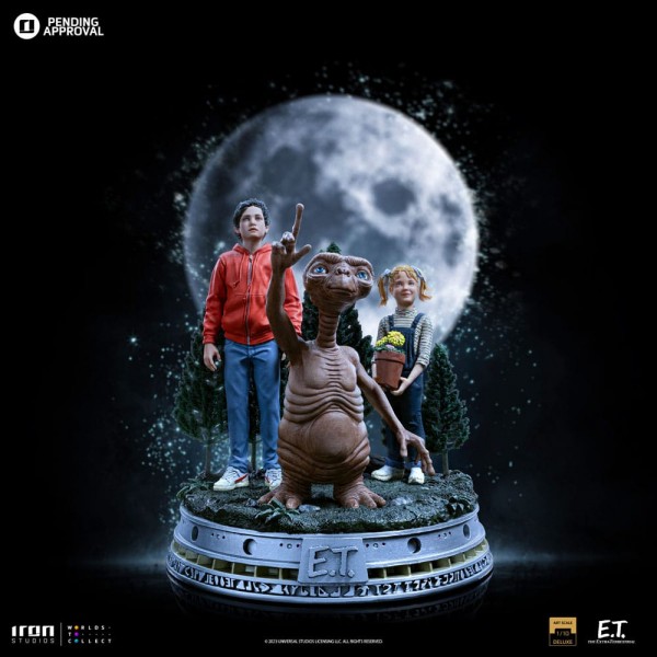 E.T. Der Außerirdische Deluxe Art Scale - E.T., Elliot and Gertie Statue: Iron Studios