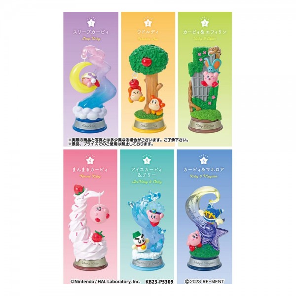 Kirby - 6er-Pack Minifiguren / Swing Kirby in Dreamland Display: Re-Ment