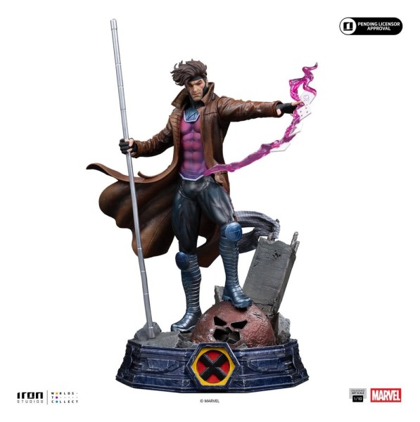 Marvel - Gambit Statue / Unleashed Art Scale: Iron Studios