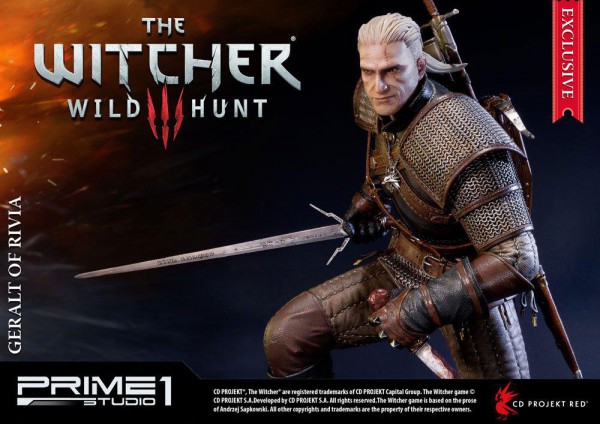 Witcher 3 Wild Hunt - Geralt of Riva Statue - limited Edition / Exclusive Version: Prime 1 Studio