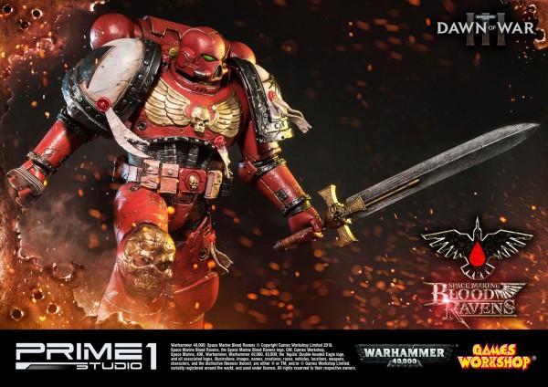 Warhammer 40K Dawn of War III - Space Marine Blood Ravens Statue: Prime 1 Studio