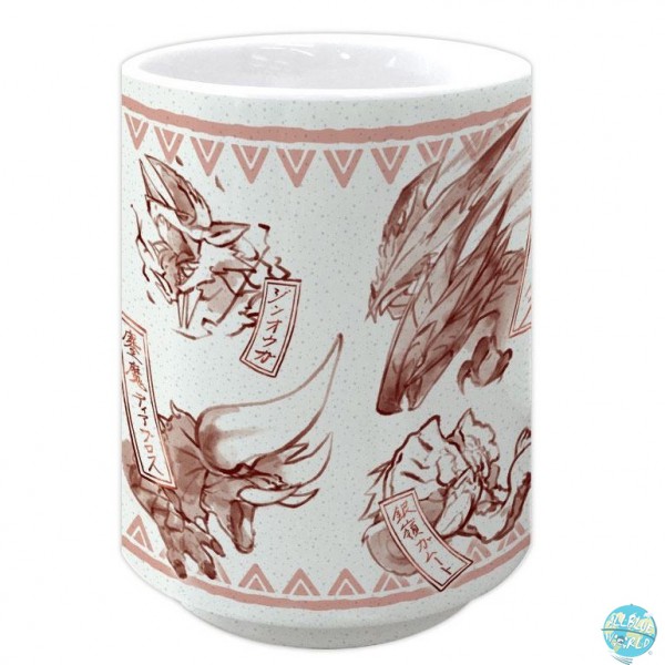 Monster Hunter Double Cross - Japanischer Teebecher - Yunomi Japanese Pattern Red: Capcom