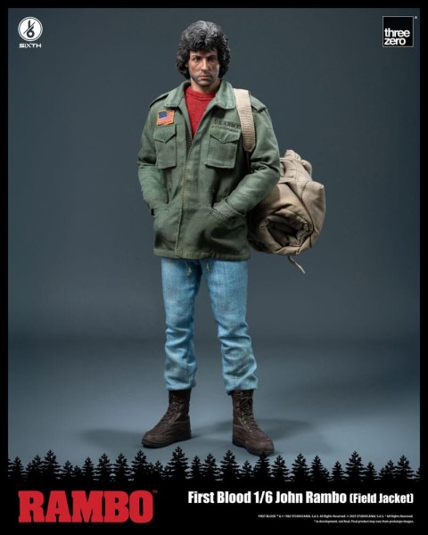 Rambo: First Blood - John Rambo (Field Jacket) Actionfigur: ThreeZero