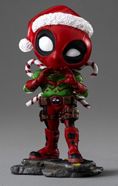 X-Men Mini Co. - Deadpool Figur / Christmas Version: Iron Studios