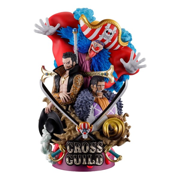 One Piece - Mihawk, Sir Crocodile & Buggy Statue / Petitrama - Logbox Re Birth 03 - Cross Guil: Meg