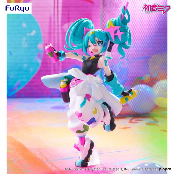 Hatsune Miku - Miku Paint Girl Figur / Trio-Try-iT: Furyu