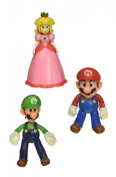 World of Nintendo - Pilzkönigreich Actionfiguren 3er-Pack: Jakks Pacific