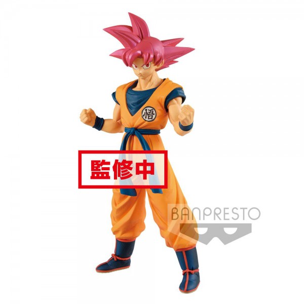 Dragon Ball Super - SSJG Son Goku Figur / Cyokuku Buyuden: Banpresto