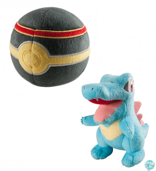 Pokemon - Karnimani mit Luxury Pokeball Plüschfigur: Tomy